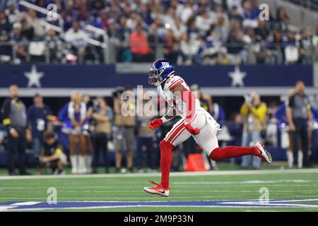 New York Giants cornerback Jason Pinnock (27) defends during an NFL  Football game in Arlington, Texas, Thursday, Nov. 24, 2022. (AP  Photo/Michael Ainsworth Stock Photo - Alamy