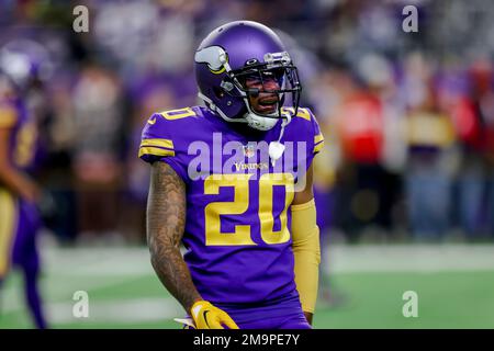 Minnesota Vikings cornerback Duke Shelley (20) in action against the New  York Jets during the second half of an NFL football game Sunday, Dec. 4,  2022 in Minneapolis. (AP Photo/Stacy Bengs Stock