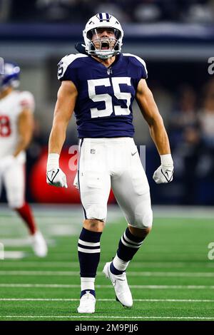 Dallas Cowboys linebacker Leighton Vander Esch (55) is seen during