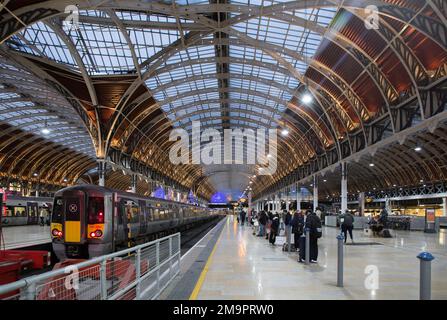 Heathrow Express Paddington Station London GWR Stock Photo