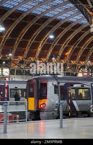 Heathrow Express Paddington Station London GWR Stock Photo