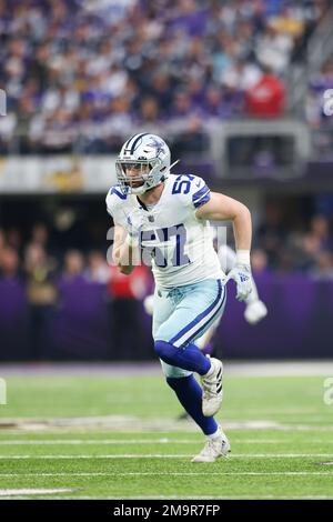 Dallas Cowboys linebacker Luke Gifford (57) in action during the first half  of an NFL football game against the Minnesota Vikings, Sunday, Nov. 20,  2022 in Minneapolis. (AP Photo/Stacy Bengs Stock Photo - Alamy