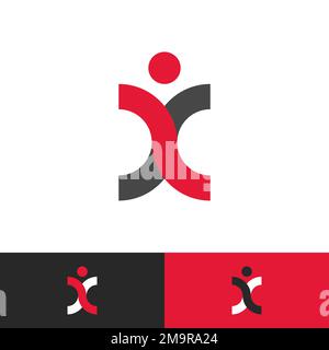 modern and simple logo template company and technology with vector EPS format. Stock Vector