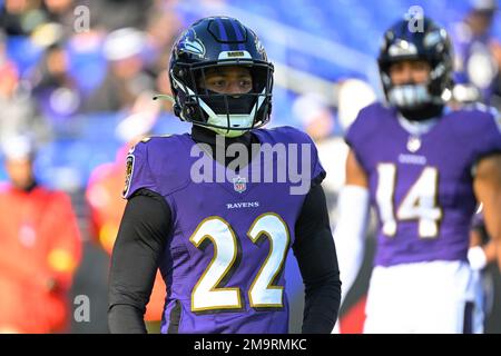 Baltimore Ravens cornerback Damarion Williams (22) in action during the  first half of a NFL football game against the Miami Dolphins, Sunday, Sept.  18, 2022, in Baltimore. (AP Photo/Terrance Williams Stock Photo - Alamy