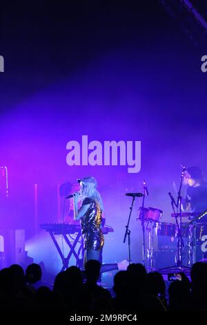 Paramore in concert from Radio City Music Hall in New York Stock Photo