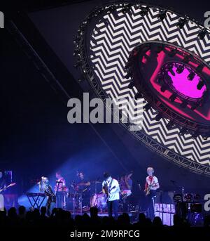 Paramore in concert from Radio City Music Hall in New York Stock Photo