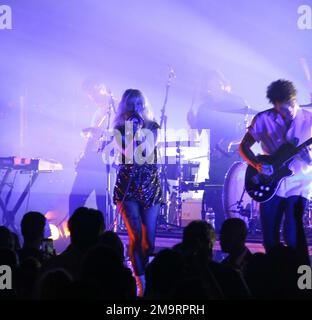 Paramore in concert from Radio City Music Hall in New York Stock Photo