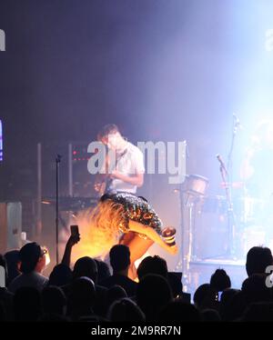 Paramore in concert from Radio City Music Hall in New York Stock Photo