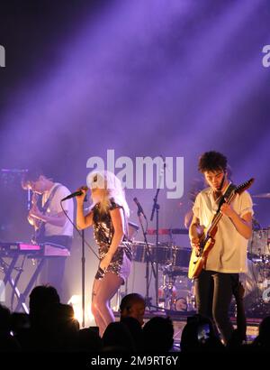 Paramore in concert from Radio City Music Hall in New York Stock Photo