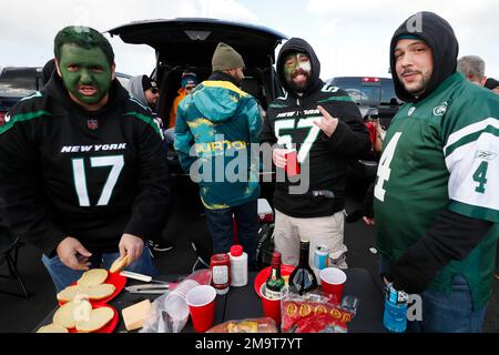 Meadowlands, New Jersey - Circa 2017: New York Jets Fans Tailgate