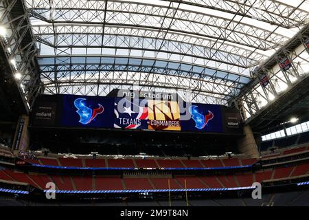 Washington Commanders fans before the NFL Football Game between the  Washington Commanders and the Houston Texans on Sunday, November 20, 2022,  at NRG Stadium in Houston, Texas. The Commanders defeated the Texans