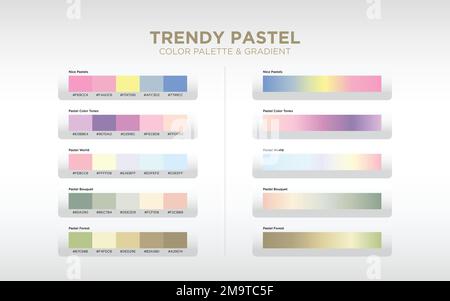 Colour Palette Catalog Samples Pink Rgb Stock Vector (Royalty Free)  1912162192