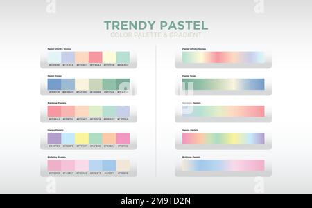 Colour Palette Catalog Pink Purple Samples Vector in RGB Stock Vector Image  & Art - Alamy