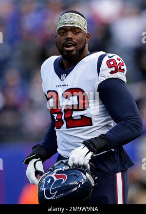 Houston Texans defensive end Rasheem Green (92) leaving the field after an  NFL football game against the Jacksonville Jaguars on Sunday, Oct. 9, 2022,  in Jacksonville, Fla. (AP Photo/Gary McCullough Stock Photo - Alamy