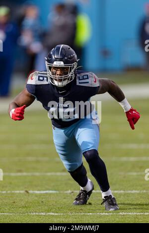 Tennessee Titans wide receiver Treylon Burks (16) works against the Denver  Broncos during the first half of an NFL football game, Sunday, Nov. 13,  2022, in Nashville, Tenn. (AP Photo/Mark Humphrey Stock