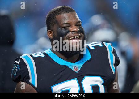 Carolina Panthers defensive tackle Marquan McCall (78) after a