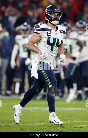 Seattle Seahawks linebacker Nick Bellore (44) talks with safety Jonathan  Sutherland (28) during the NFL football team's training camp, Thursday,  Aug. 3, 2023, in Renton, Wash. (AP Photo/Lindsey Wasson Stock Photo - Alamy