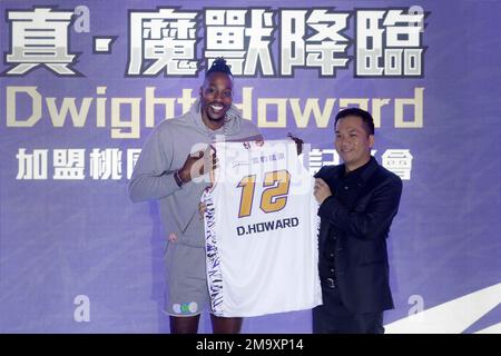 Dwight Howard #12 Taiwan Taoyuan Basketball Jersey Printed Custom Any Name  Black