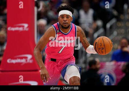Washington Wizards guard Jordan Goodwin (7) in action during the first ...