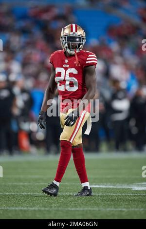 San Francisco 49ers' Samuel Womack III (26) talks with Shahman Moore (28)  at the NFL team's rookie minicamp in Santa Clara, Calif., Friday, May 13,  2022. (AP Photo/Jeff Chiu Stock Photo - Alamy