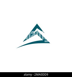 S Mountain Logo Simple and Modern Design Stock Vector