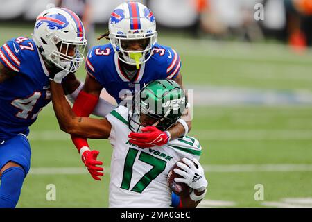 Buffalo Bills cornerback Christian Benford (47) drops back in coverage  during an NFL football game against the Tennessee Titans, Monday, Sept. 19,  2022, in Orchard Park, N.Y. (AP Photo/Kirk Irwin Stock Photo - Alamy