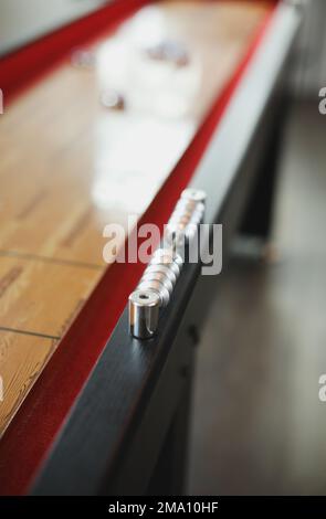 Shuffleboard american games sport recreation Stock Photo