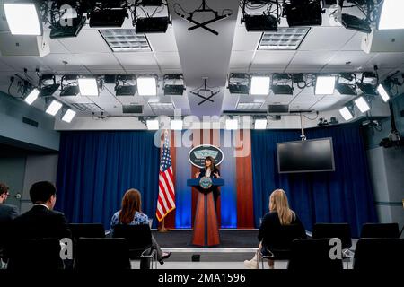 Deputy Pentagon Press Secretary Sabrina Singh Speaks During An On ...