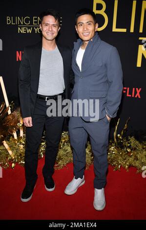 NEW YORK, NEW YORK - JANUARY 18: Shawn Horvath and Bing Chen attend ...