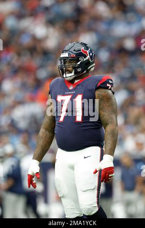 Houston Texans line of scrimmage during an NFL football game against the  Los Angeles Rams, Sunday, Oct. 31, 2021, in Houston. (AP Photo/Matt  Patterson Stock Photo - Alamy