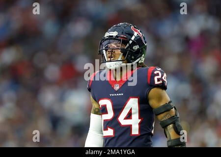 Houston Texans defensive back Derek Stingley Jr. (24) looks to defend  during an NFL Football game against the Philadelphia Eagles on Thursday,  November 3, 2022, in Houston. (AP Photo/Matt Patterson Stock Photo - Alamy