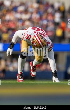 San Francisco 49ers linebacker Samson Ebukam (56) against the Los