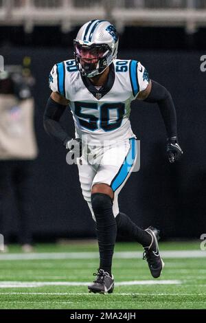 Carolina Panthers safety Sean Chandler (34) runs for the play during an NFL  football game against the Cincinnati Bengals, Sunday, Nov. 6, 2022, in  Cincinnati. (AP Photo/Emilee Chinn Stock Photo - Alamy