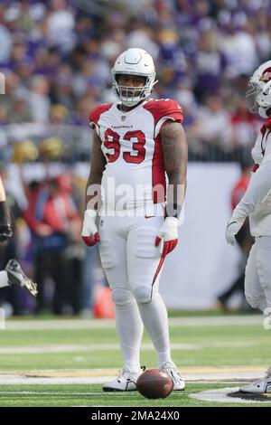 Arizona Cardinals defensive end Jonathan Ledbetter (93) during an NFL  football game against the Seattle Seahawks, Sunday, Oct. 16, 2022, in  Seattle, WA. The Seahawks defeated the Cardinals 19-9. (AP Photo/Ben  VanHouten