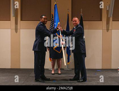 Col. Marcus Jackson, Space Base Delta 2 commander, grabs his golf club ...