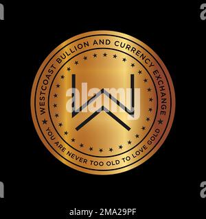 gold colored label template, original brand and top brand vector EPS format Stock Vector