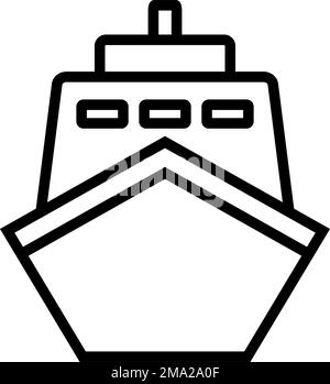 Cargo ship Simple vector icon. Illustration symbol design template for ...