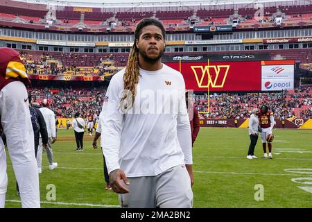 Washington Commanders defensive end Montez Sweat (90) runs during an NFL  football game against the Green Bay Packers, Sunday, October 23, 2022 in  Landover. (AP Photo/Daniel Kucin Jr Stock Photo - Alamy