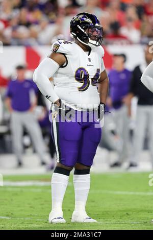 Baltimore Ravens tight end Isaiah Likely (80) warms up before an NFL  preseason football game against the Philadelphia Eagles in Baltimore,  Saturday, Aug. 12, 2023. (AP Photo/Nick Wass Stock Photo - Alamy