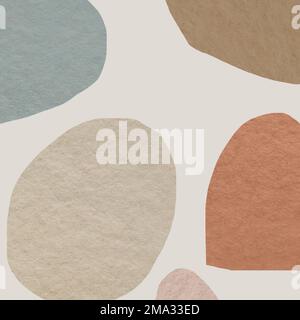 Memphis patterned background vector earth tone design Stock Vector