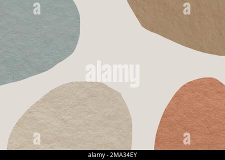 Memphis patterned background vector earth tone design Stock Vector