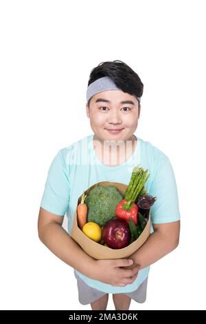 Fat young men Stock Photo - Alamy