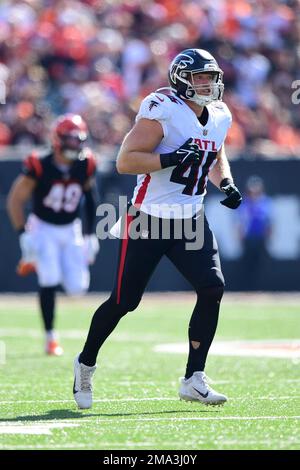 Atlanta Falcons tight end Parker Hesse (46) works against Tampa Bay ...