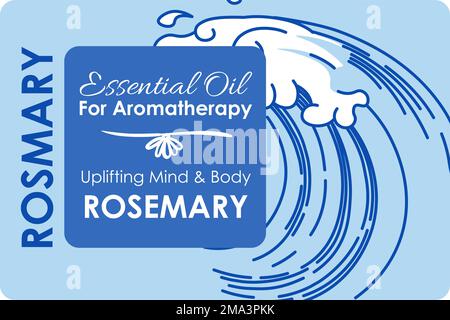 Rosemary essential oil for aromatherapy vector Stock Vector