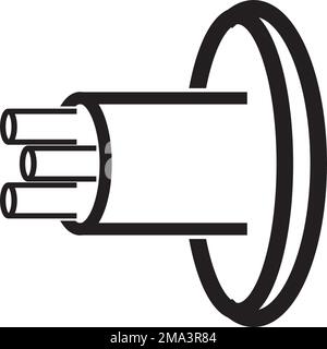 fiber optic cable icon. vector illustration symbol design Stock Vector