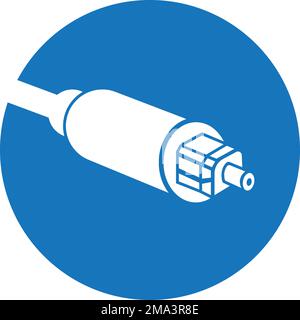 fiber optic cable icon. vector illustration symbol design Stock Vector