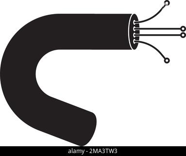 fiber optic cable icon. vector illustration symbol design Stock Vector