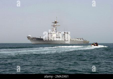 US Navy The Vessel Boarding Search and Seizure (VBSS) team cruises ...