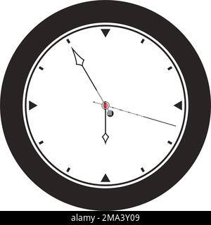 clock logo. vector illustration symbol design template. Stock Vector