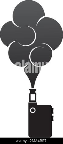 Vaping logo.vector illustration template design Stock Vector